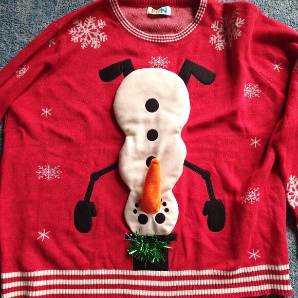 Ugly snowman Christmas sweater - Picture 2 of 3